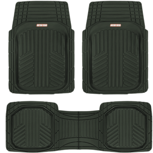 Top 5 Car Floor Mats for the 2022 Honda Civic 5 Motor Trend FlexToughPlus Black Rubber Car Floor Mats