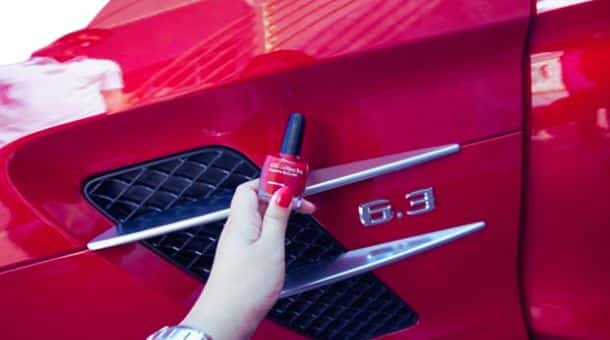 Ultimate List of best car life hacks Great Ways To Enhance Your Ride 4 USE NAIL POLISH FOR SMALL SCRATCHES